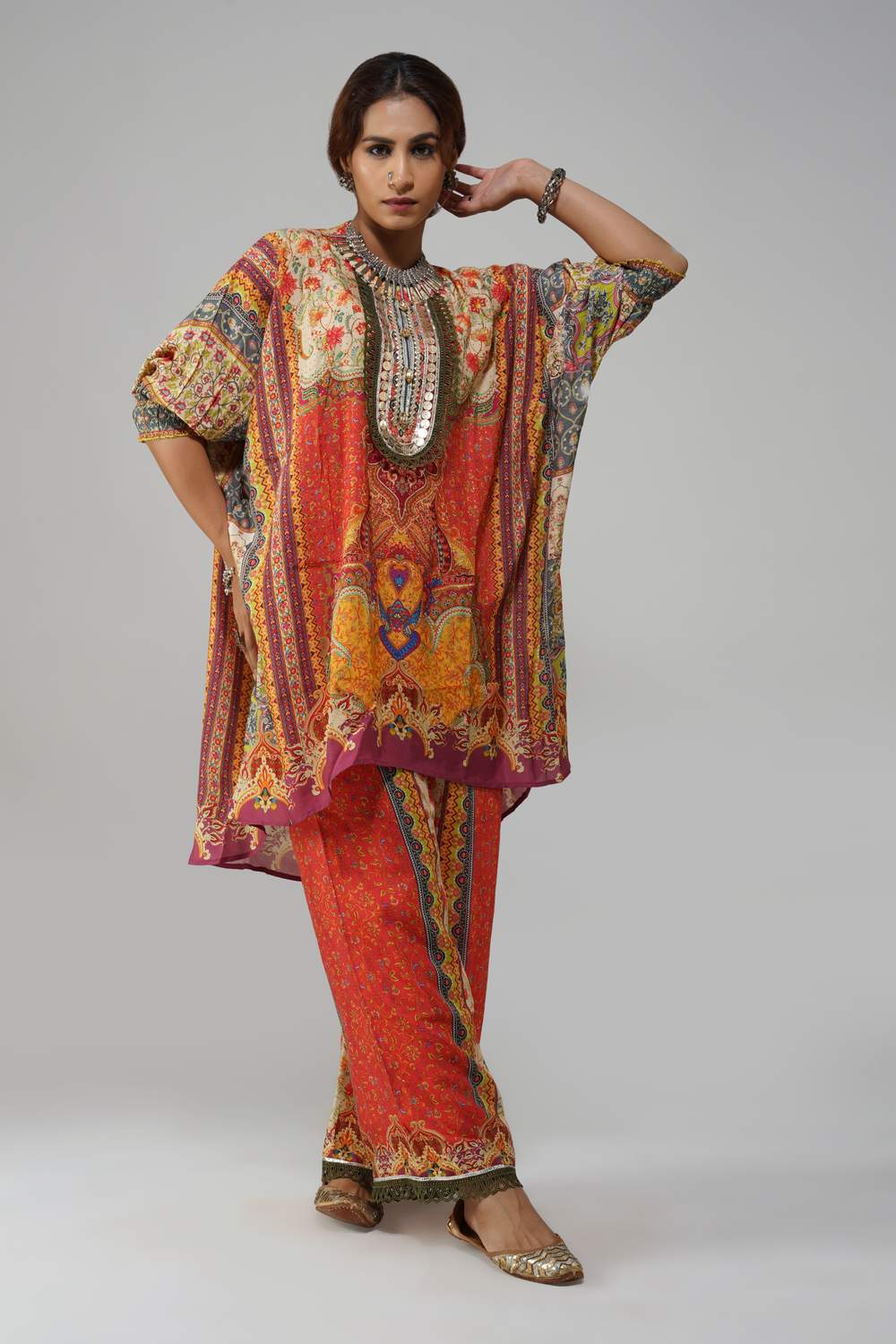 Sawariya Heritage Patchwork Co-ord Set in CM-Cotton