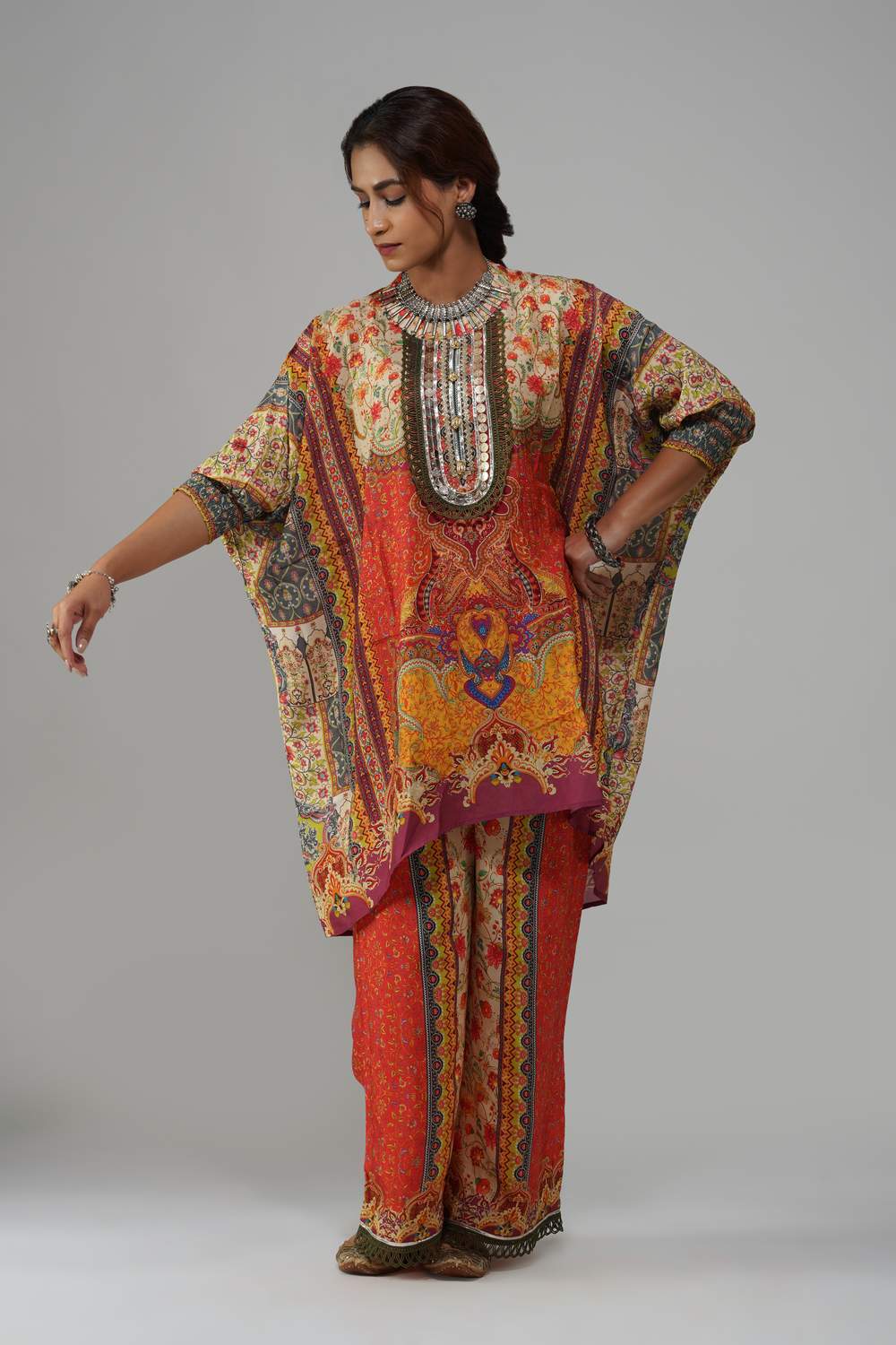 Sawariya Heritage Patchwork Co-ord Set in CM-Cotton