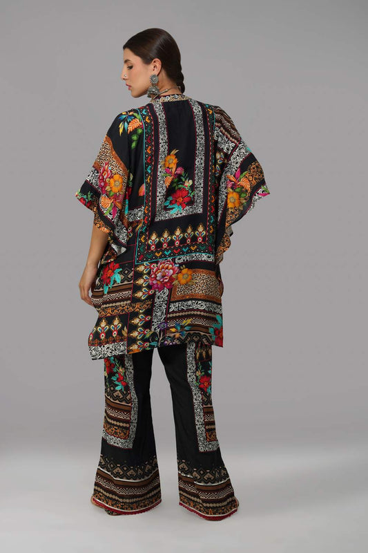 Sawariya Noir Garden Co-ord Set in Cotton Muslin