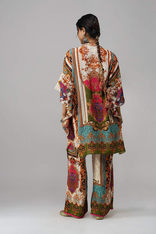 Sawariya Regal Tapestry Co-ord Set in Cotton Muslin
