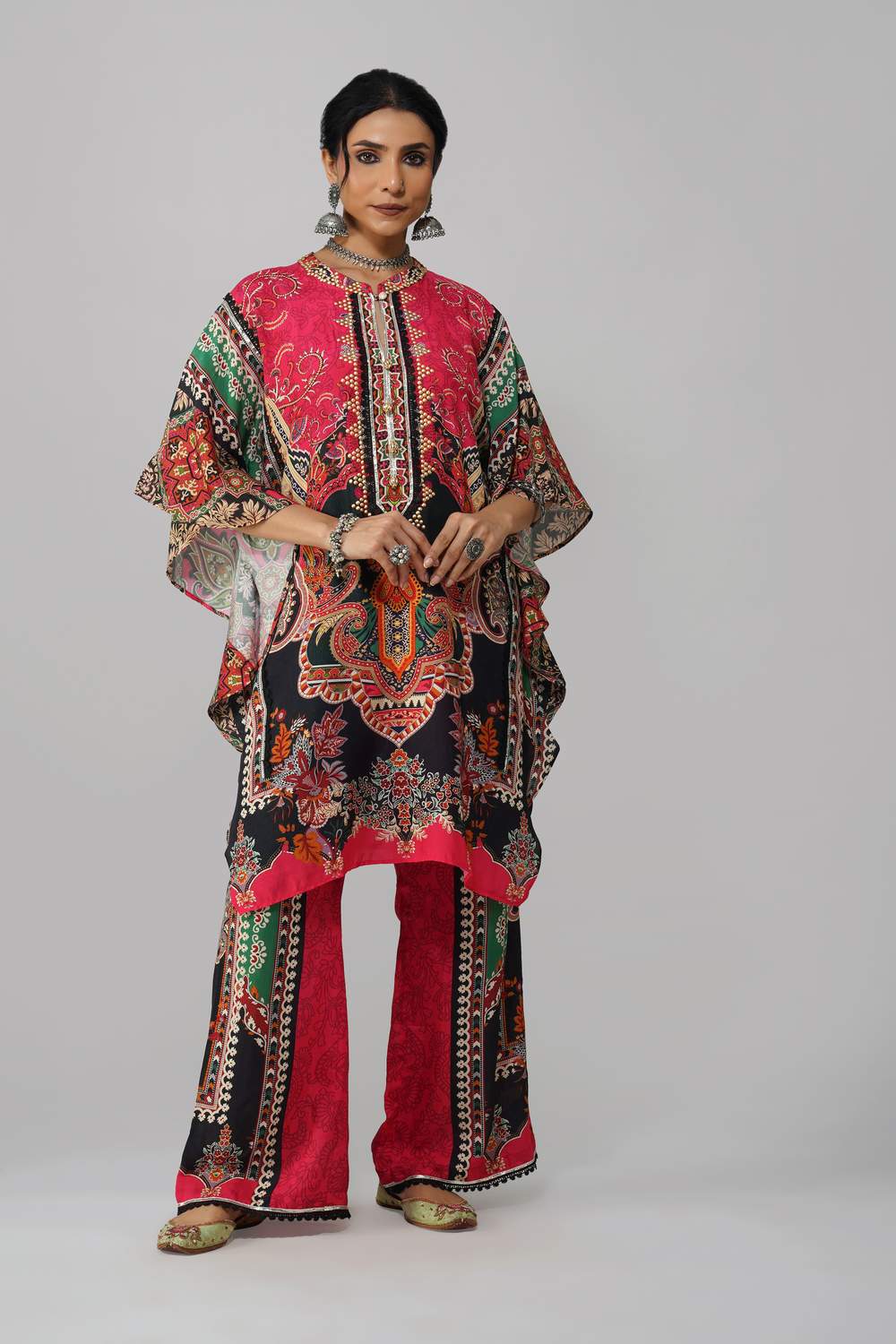 Sawariya Majestic Bloom Co-ord Set in Cotton Muslin