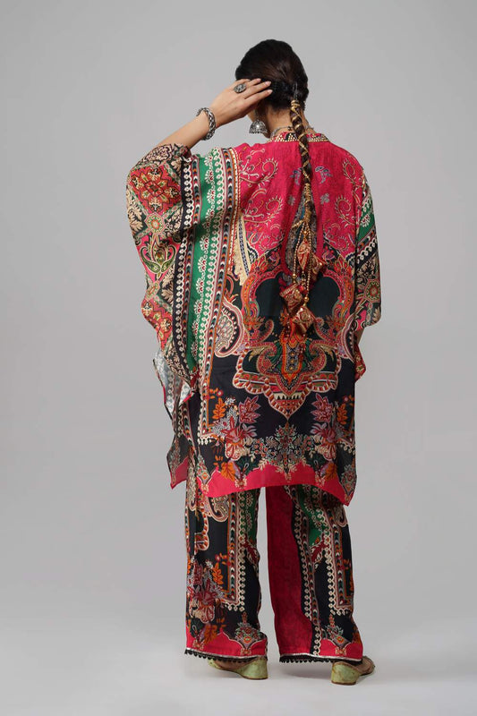 Sawariya Majestic Bloom Co-ord Set in Cotton Muslin