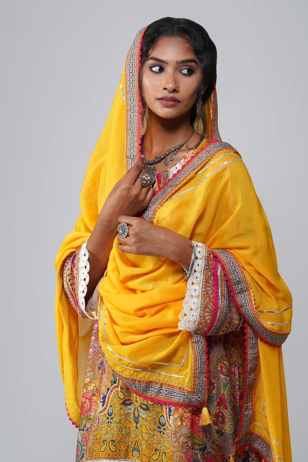 Marigold Reverie in Cotton Muslin