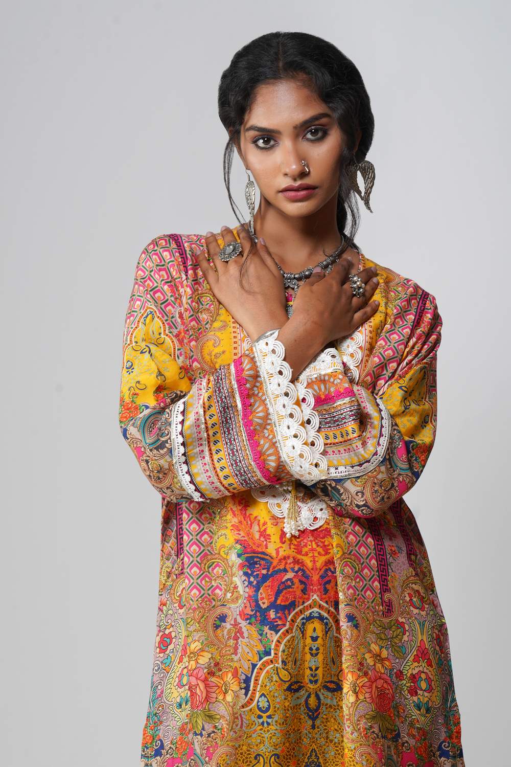 Marigold Reverie in Cotton Muslin
