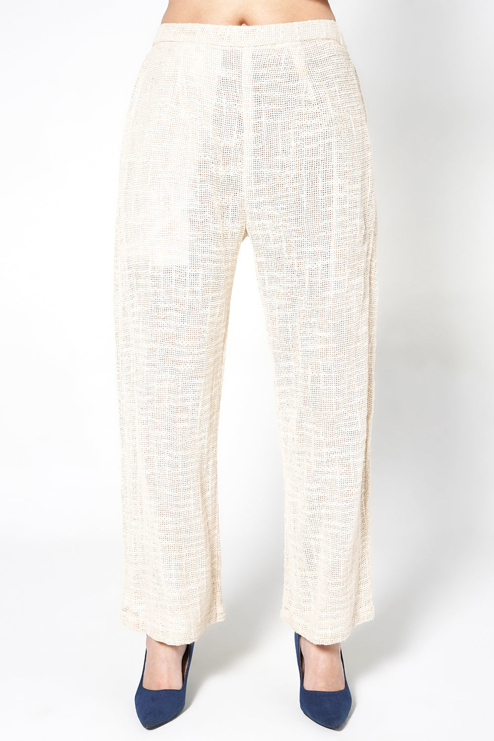 Resha Jute Fabric Contemporary Designer Co-Ord Set Panel Detail Outfit