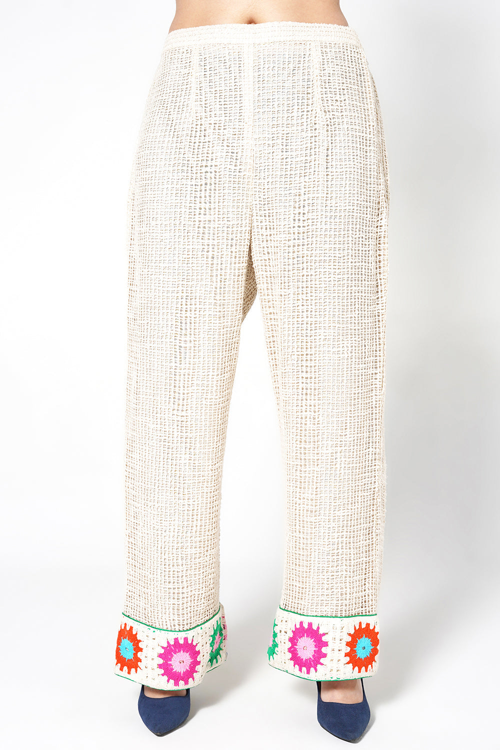 Resha Jute Fabric Multicolor Designer Co-Ord Set Artistic Crochet Outfit