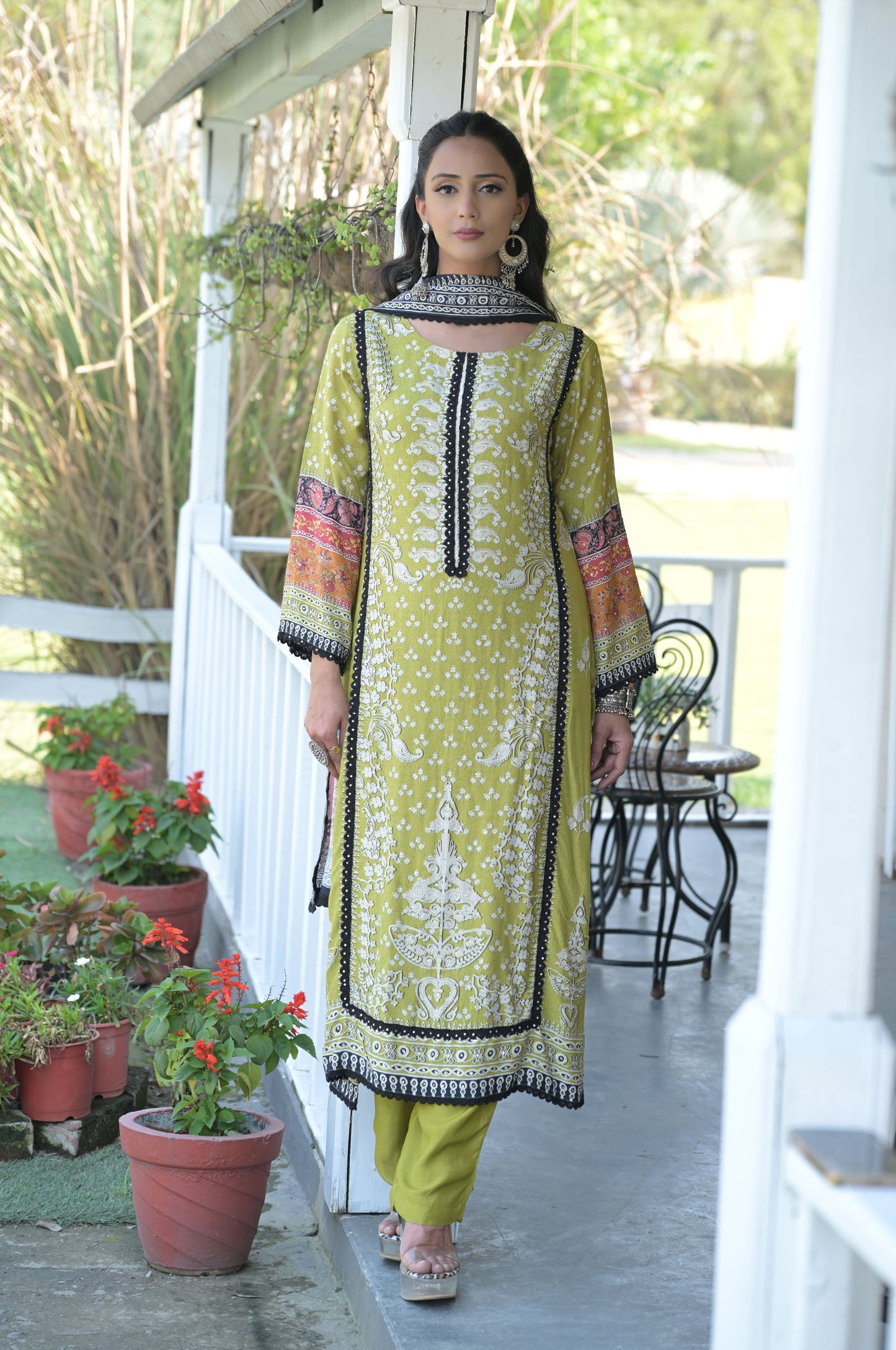 Embroidered Pakistani Cotton Muslin Suit - Summer Collection #ISH-016-01