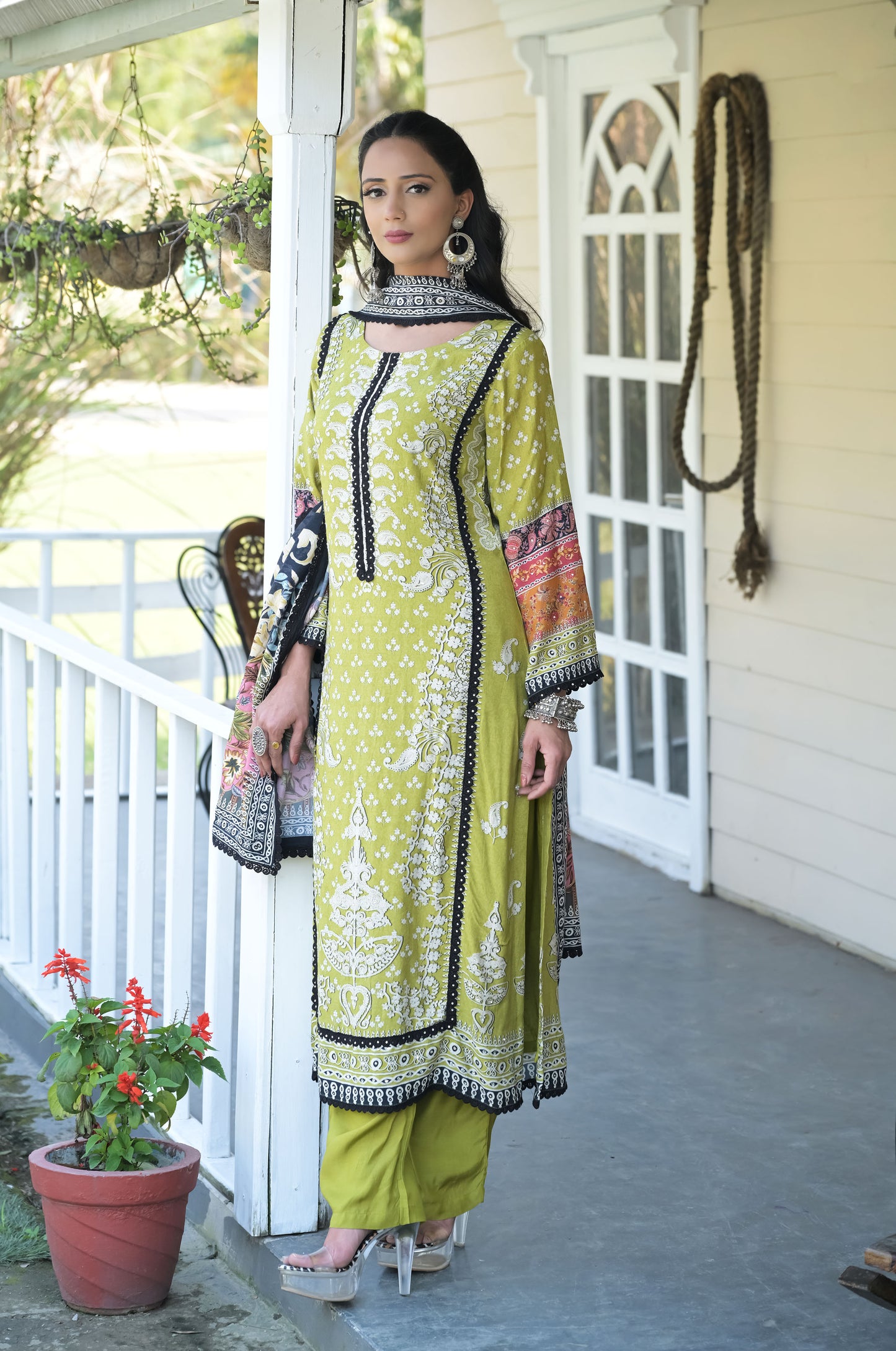 Embroidered Pakistani Cotton Muslin Suit - Summer Collection #ISH-016-01