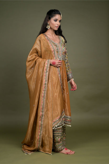 Regal Charm: Rajwada Riwaaz Viscose Crepe Anarkali Suit