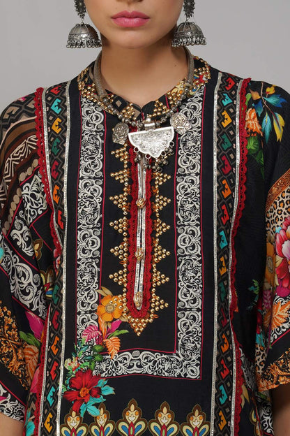 Sawariya Noir Garden Co-ord Set in Cotton Muslin
