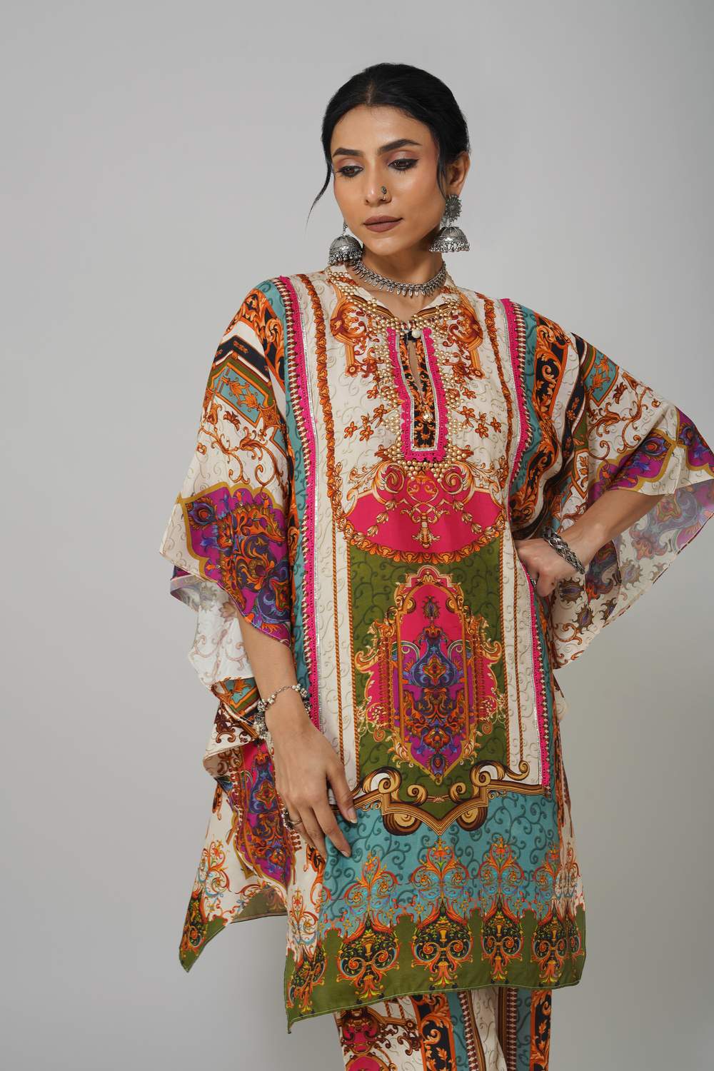 Sawariya Regal Tapestry Co-ord Set in Cotton Muslin