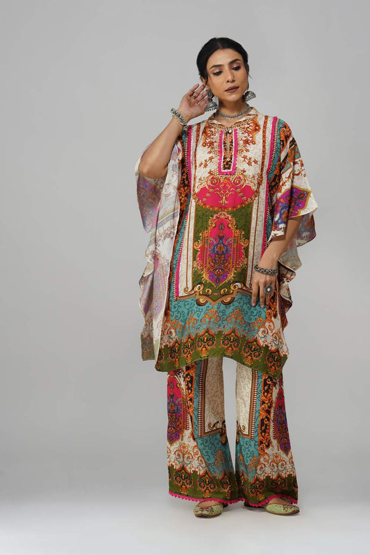 Sawariya Regal Tapestry Co-ord Set in Cotton Muslin