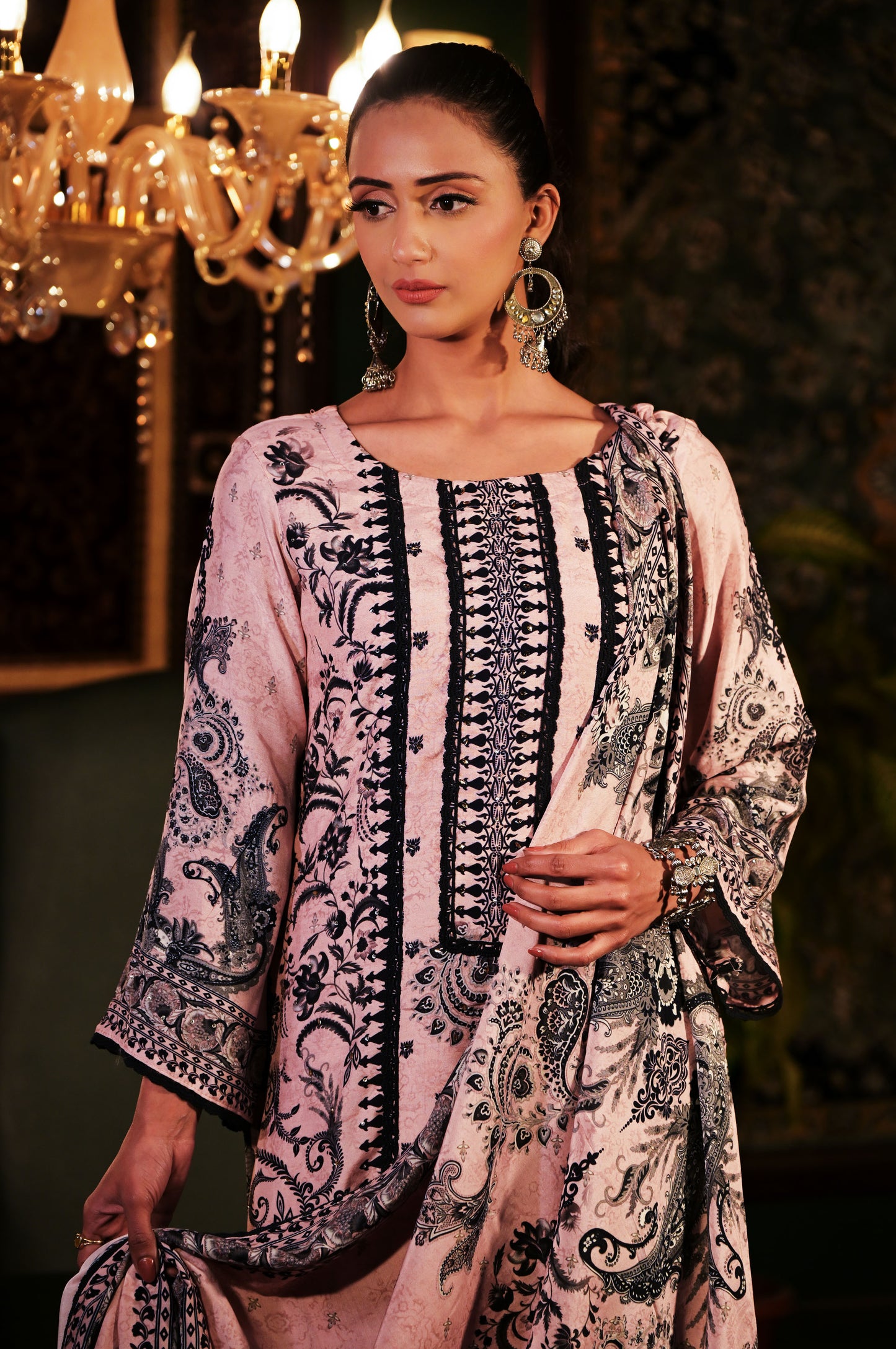 Paisley Print Pakistani Suit - Summer Collection #ISH-03-02