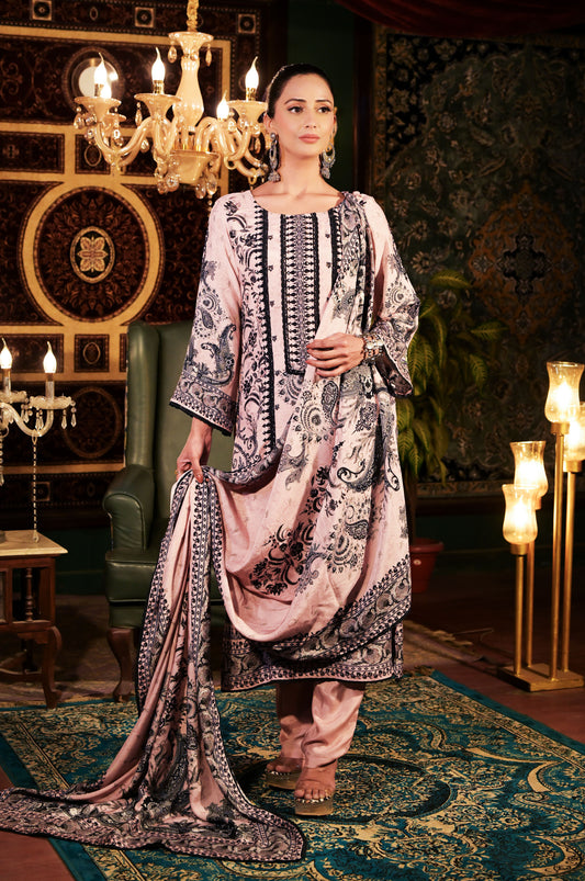 Paisley Print Pakistani Suit - Summer Collection #ISH-03-02