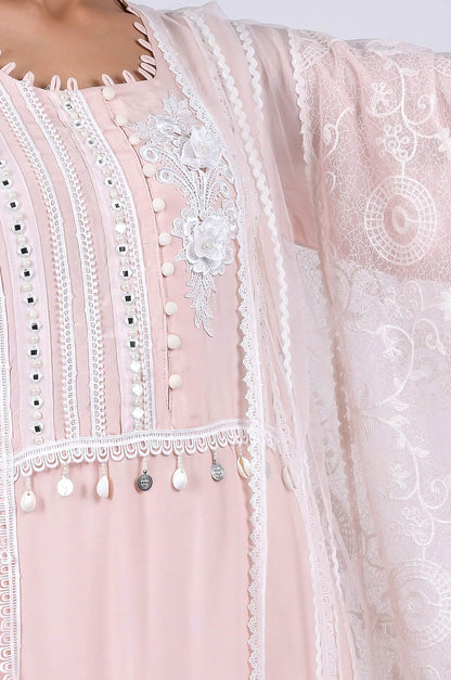 Elegant Pink Ensemble Anarkali suit - A Touch of Grace and Style - #ISH-51-01