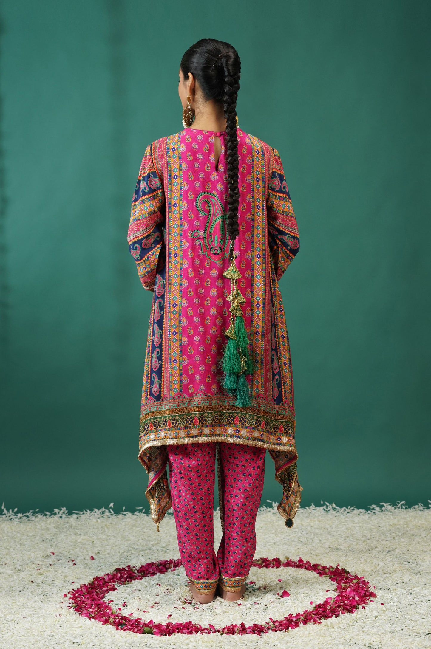 Stunning Baby Pink Kurti with Dhoti Pant : Sawara Collection