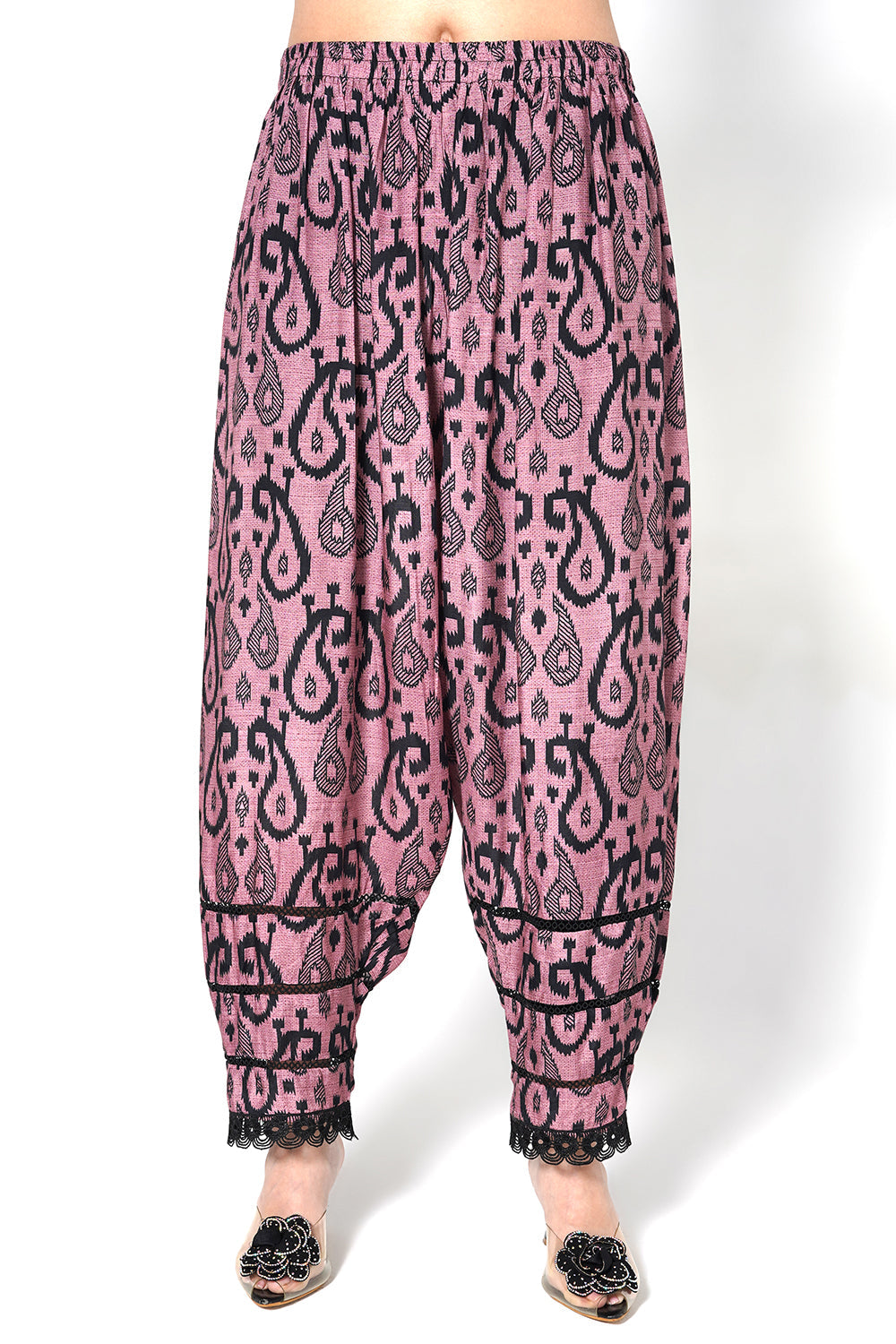 Daily Drama Mauve Linen Printed Designer Co-Ord Set