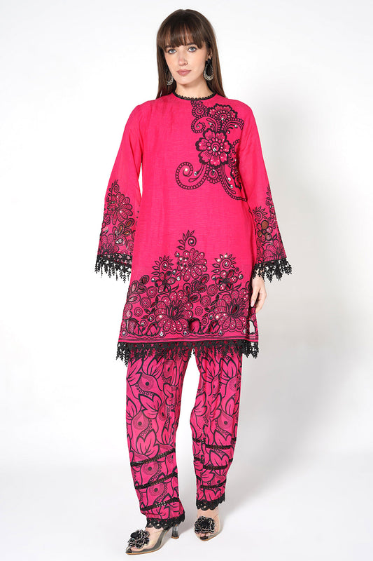 Daily Drama Rani Black Linen Designer Co-Ord Set