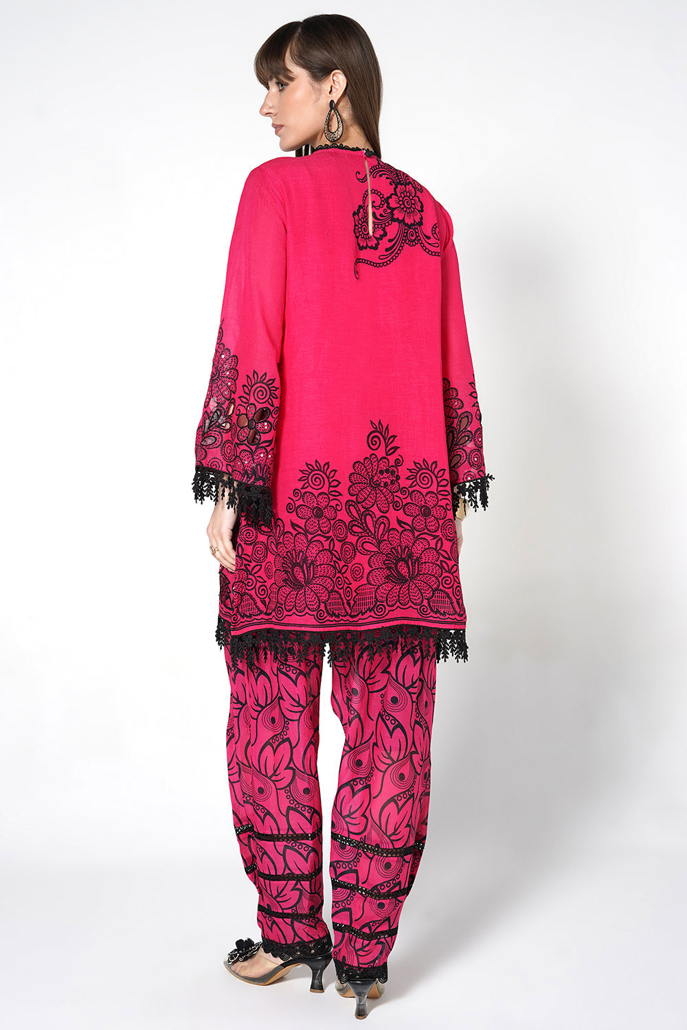 Daily Drama Rani Black Linen Designer Co-Ord Set