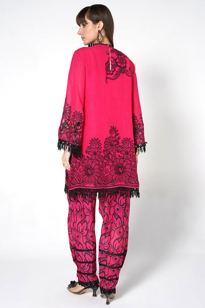 Daily Drama Rani Black Linen Designer Co-Ord Set