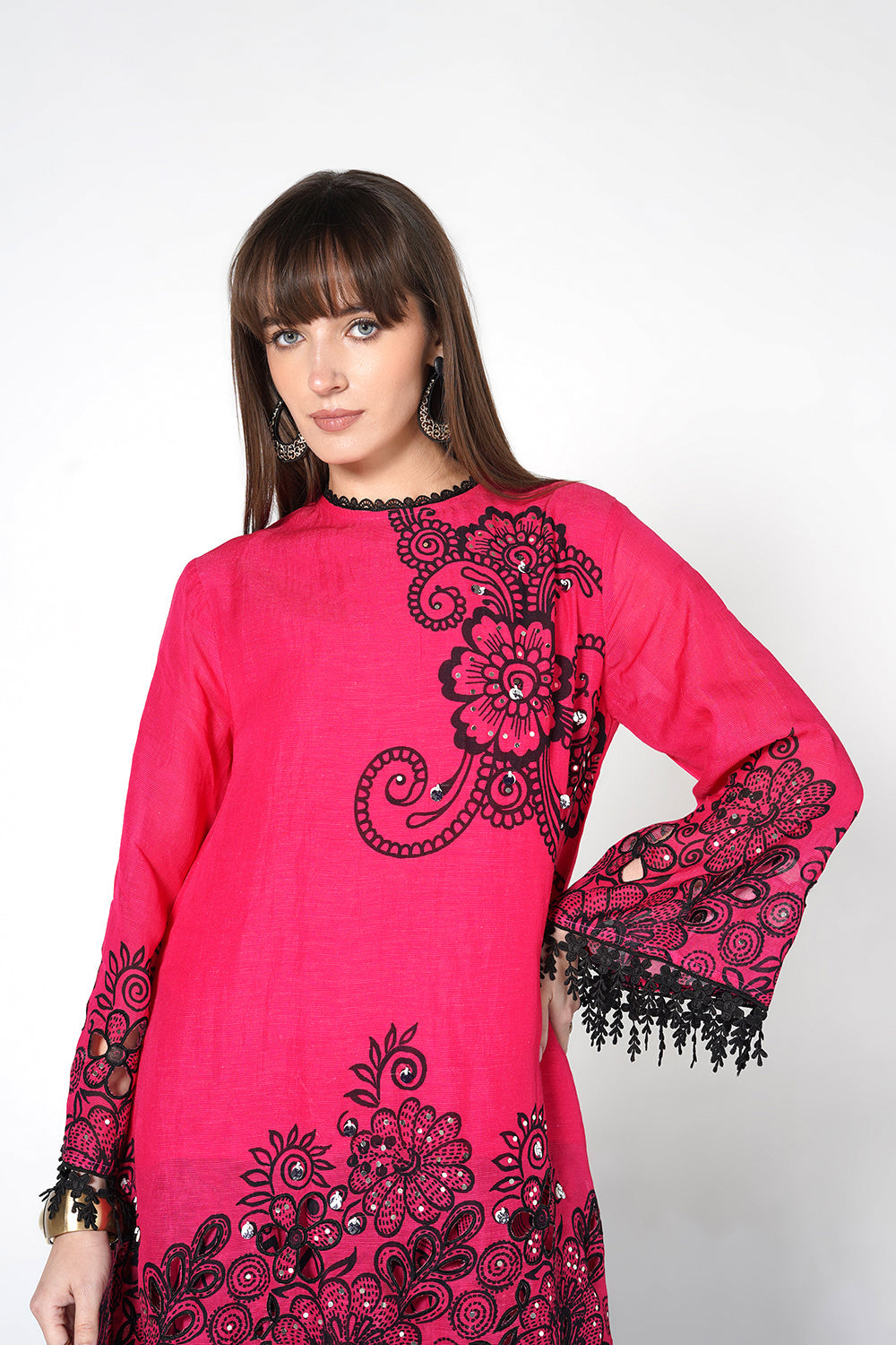 Daily Drama Rani Black Linen Designer Co-Ord Set