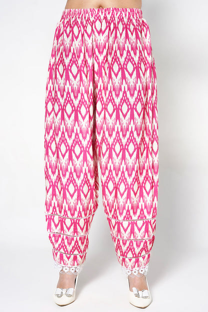 Daily Drama Rani Pink Linen Printed Co-Ord Set