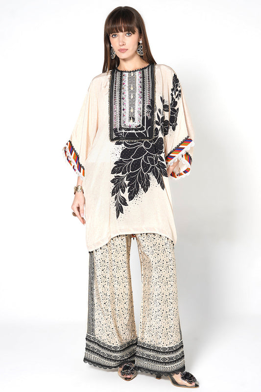 Mosaic Floral crepe Co-ord Set Contemporary Elegance