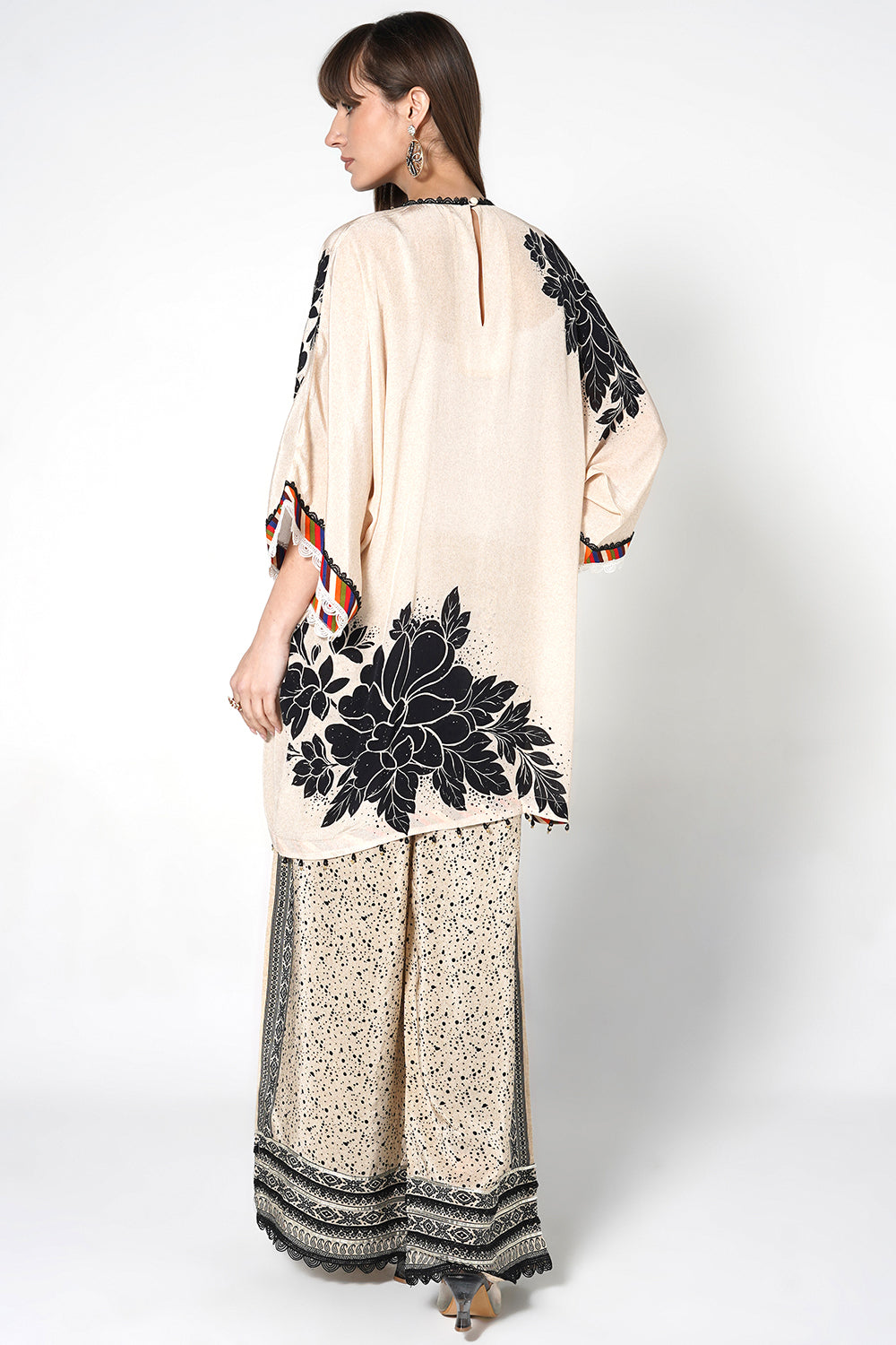 Mosaic Floral crepe Co-ord Set Contemporary Elegance