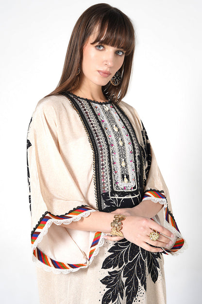 Mosaic Floral crepe Co-ord Set Contemporary Elegance