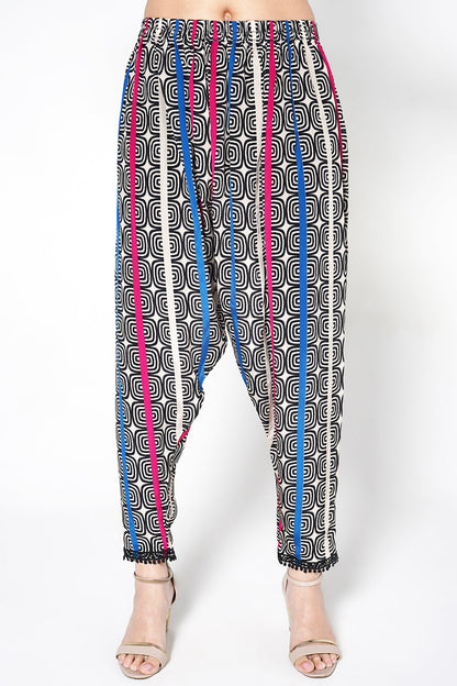 Mosaic Printed crepe Kaftan Kurta Co-Ord Set Statement Sleeves