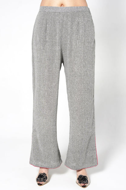 Resha Jute Fabric Contemporary Designer Co-Ord Set Tassel Detail Outfit