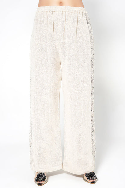 Resha Jute Fabric Embroidered Designer Co-Ord Set Elegant Kurta Palazzo