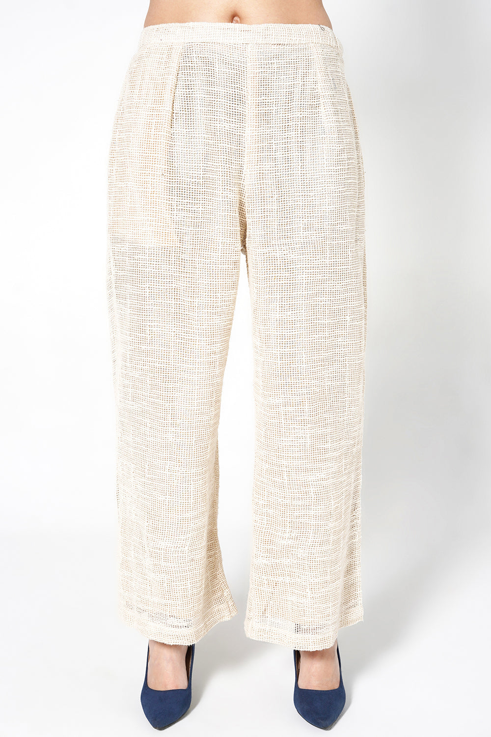 Resha Jute Fabric Striped Designer Co-Ord Set Tassel Detail Outfit